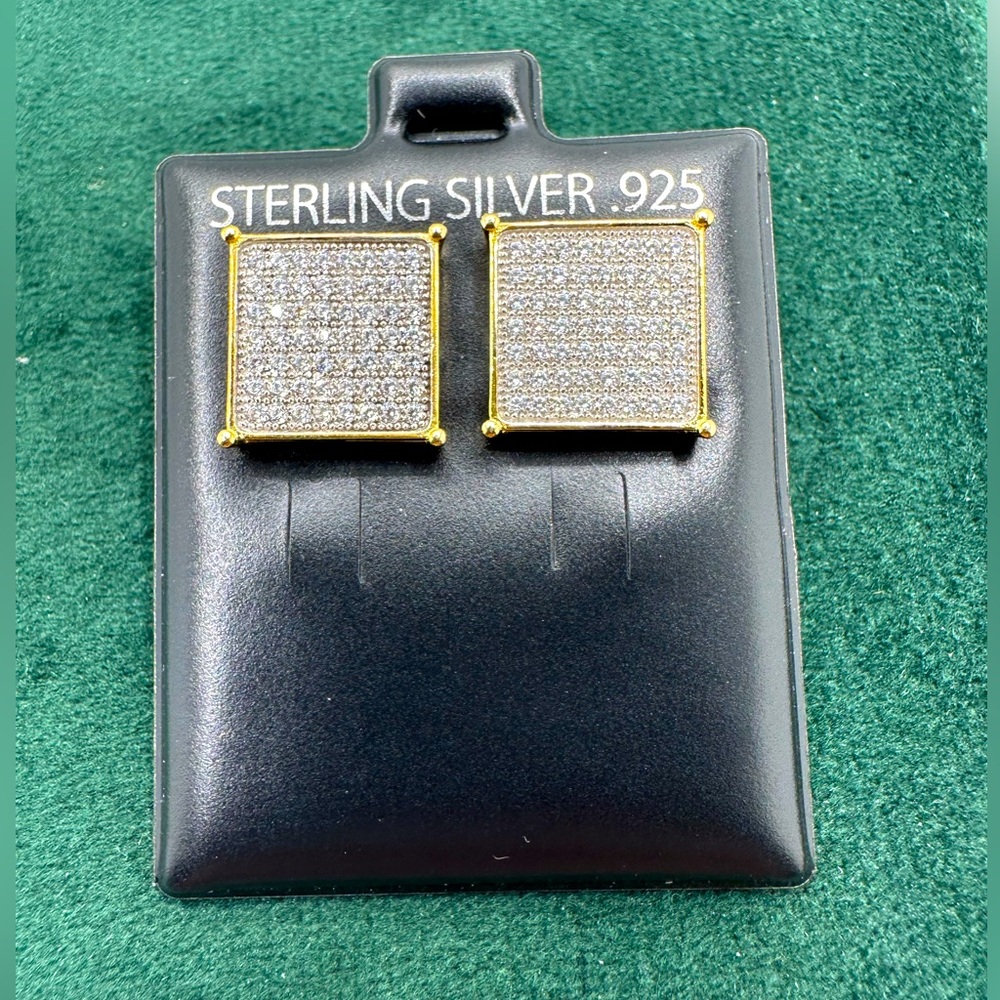 Sterling silver stud earrings